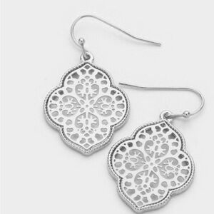 Moroccan Filligree Fish Hook Earrings